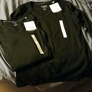 Two NWT, black Croft and Borrow long sleeved tees